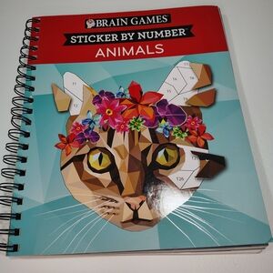 Sticker by Number Animals Book - Multicolor